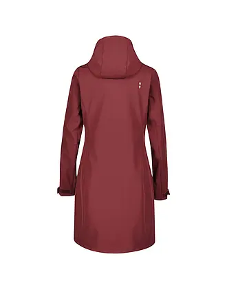 MERU | Cappotto softshell invernale da donna Touloluse con cappuccio | dunkelrot